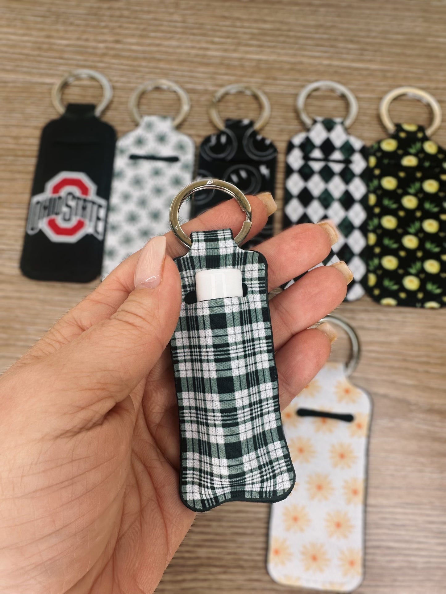 Chapstick Holder Keychain