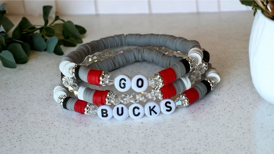Go Bucks 3 Strand Bracelet