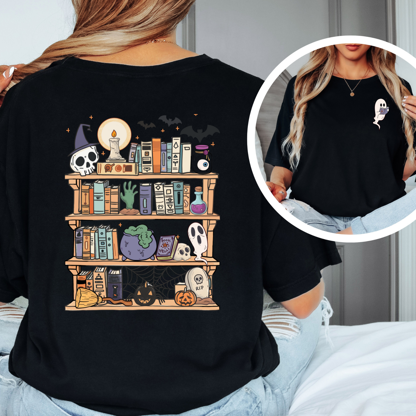 Spooky Reads Graphic T-Shirt