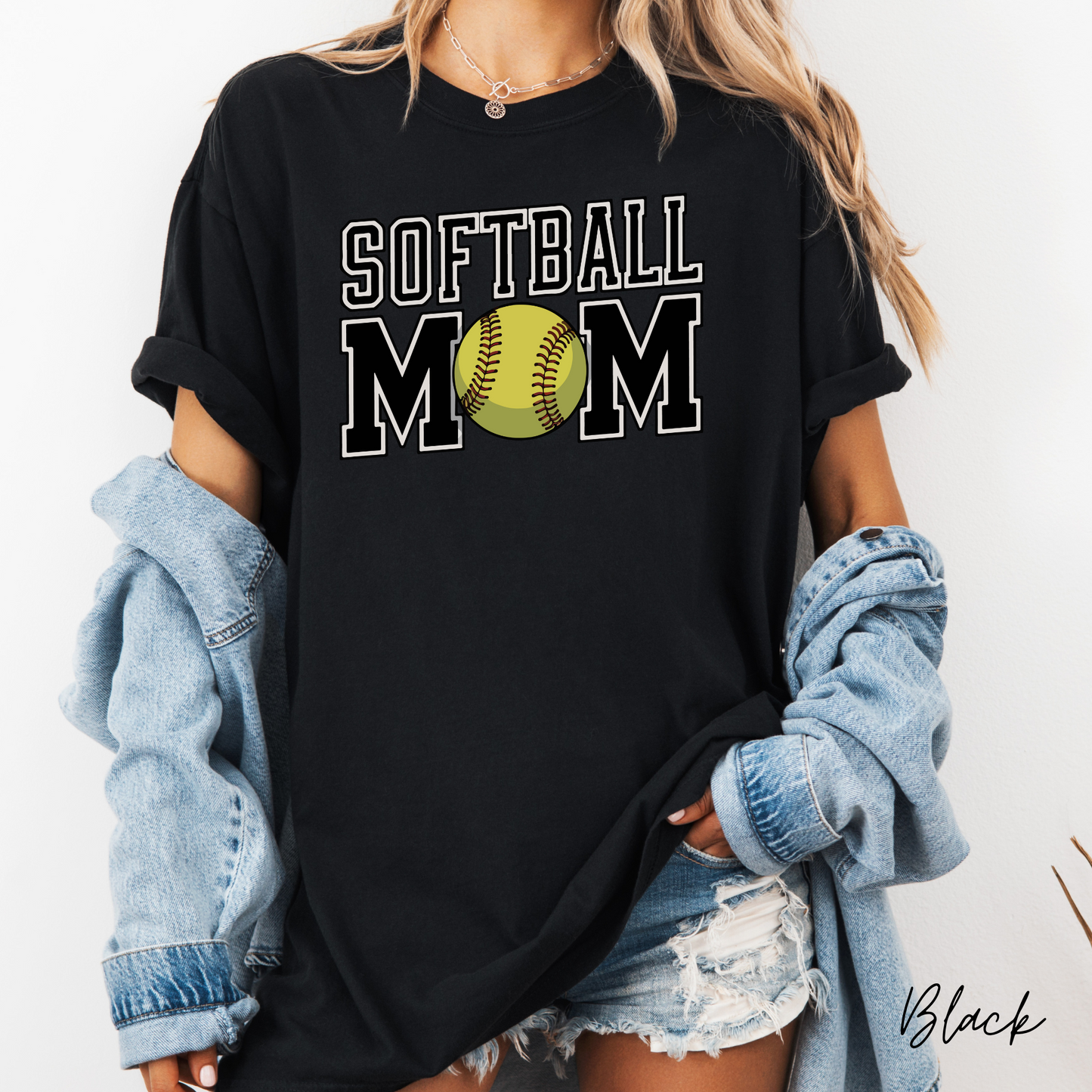 Softball Mom Graphic T-Shirt