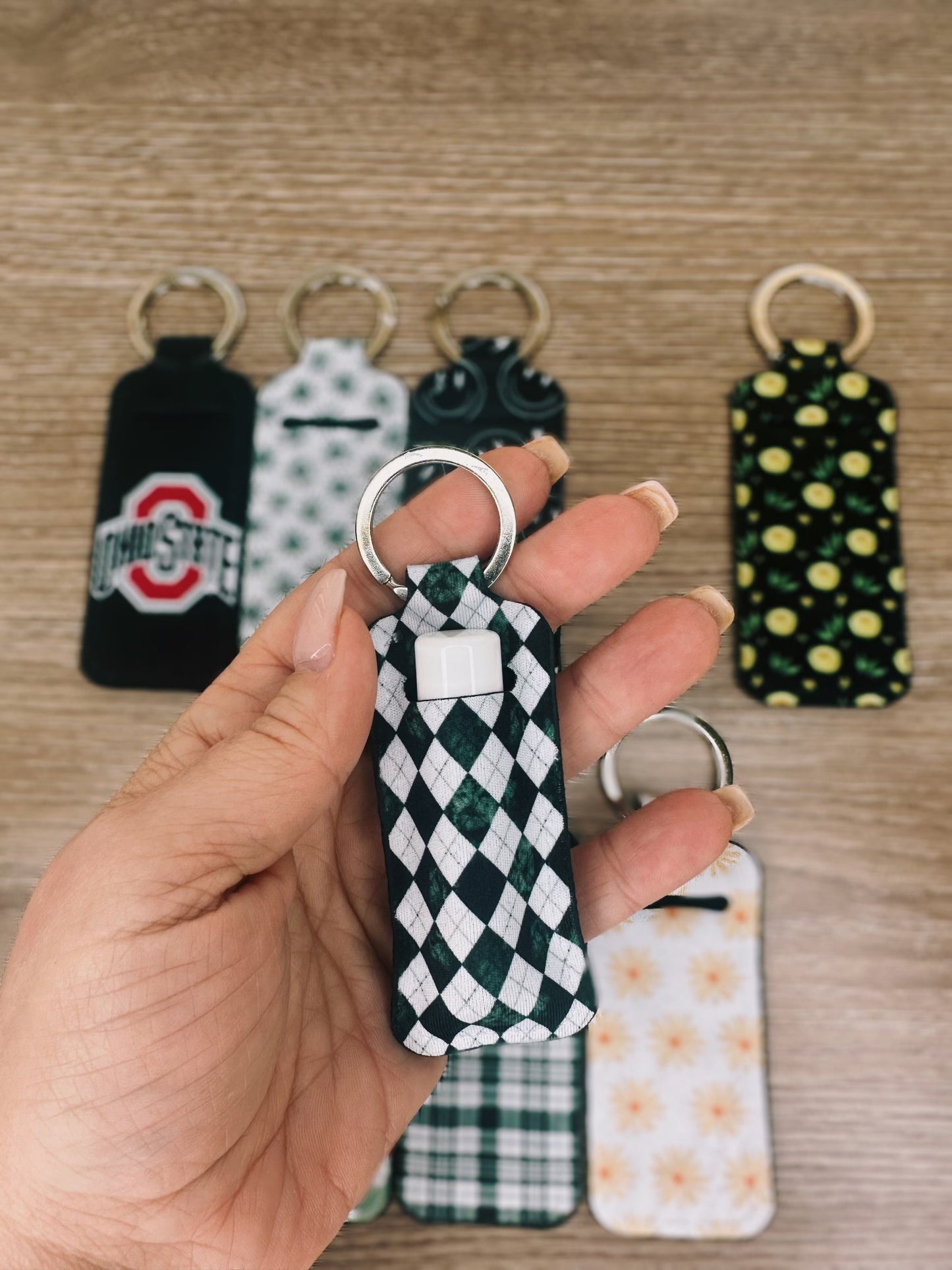 Chapstick Holder Keychain