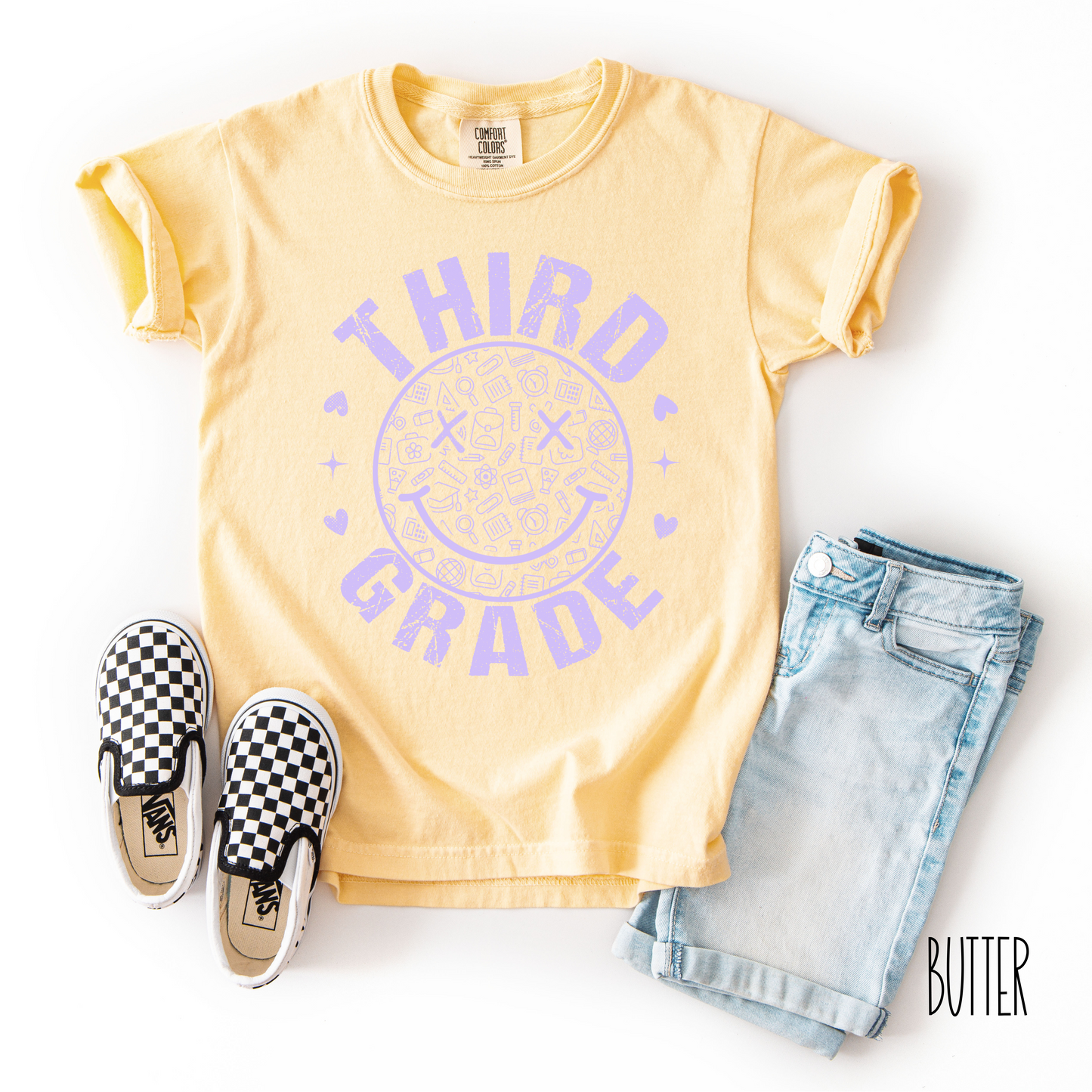 Smiley Back to School Graphic Tees