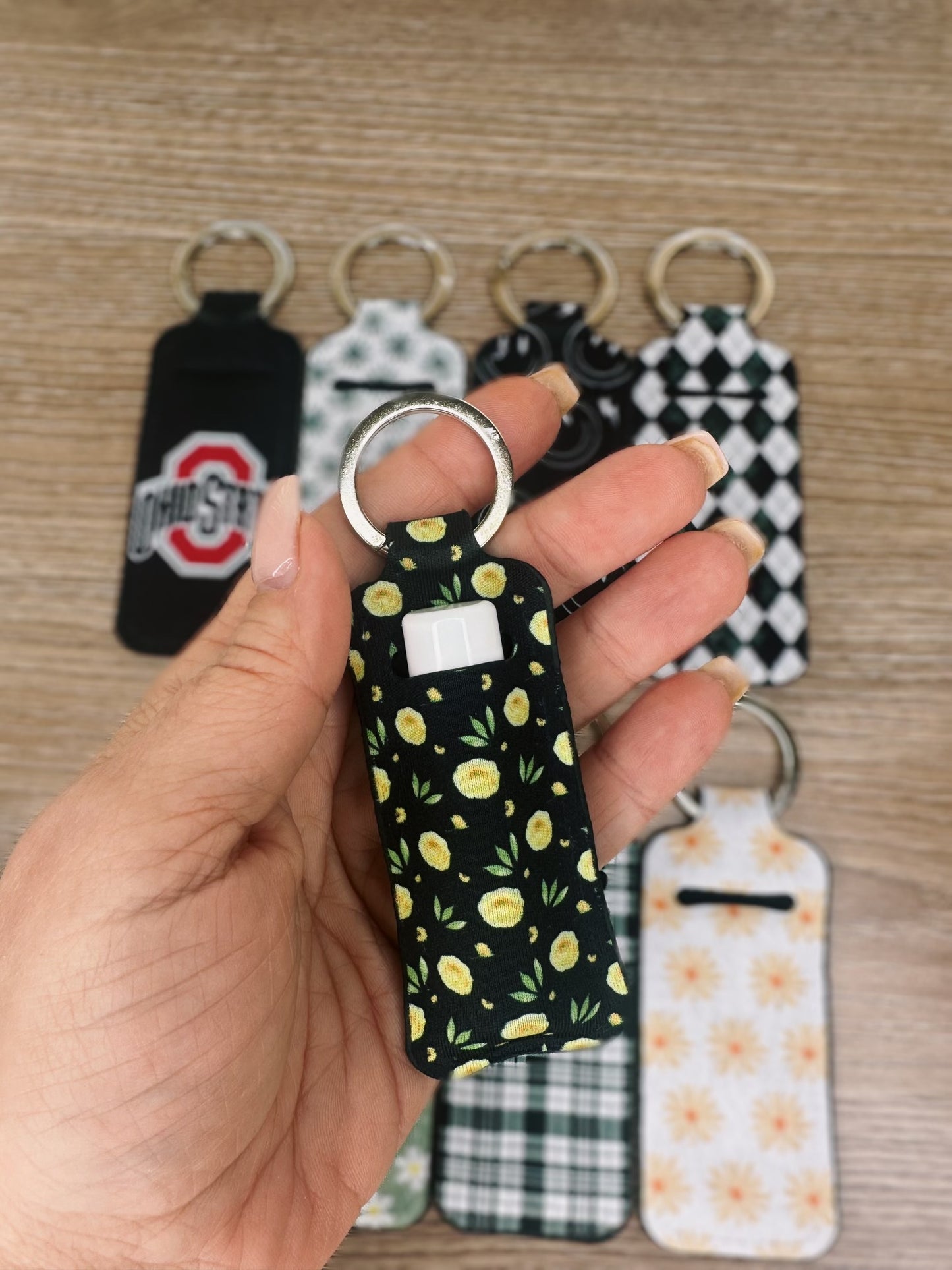 Chapstick Holder Keychain