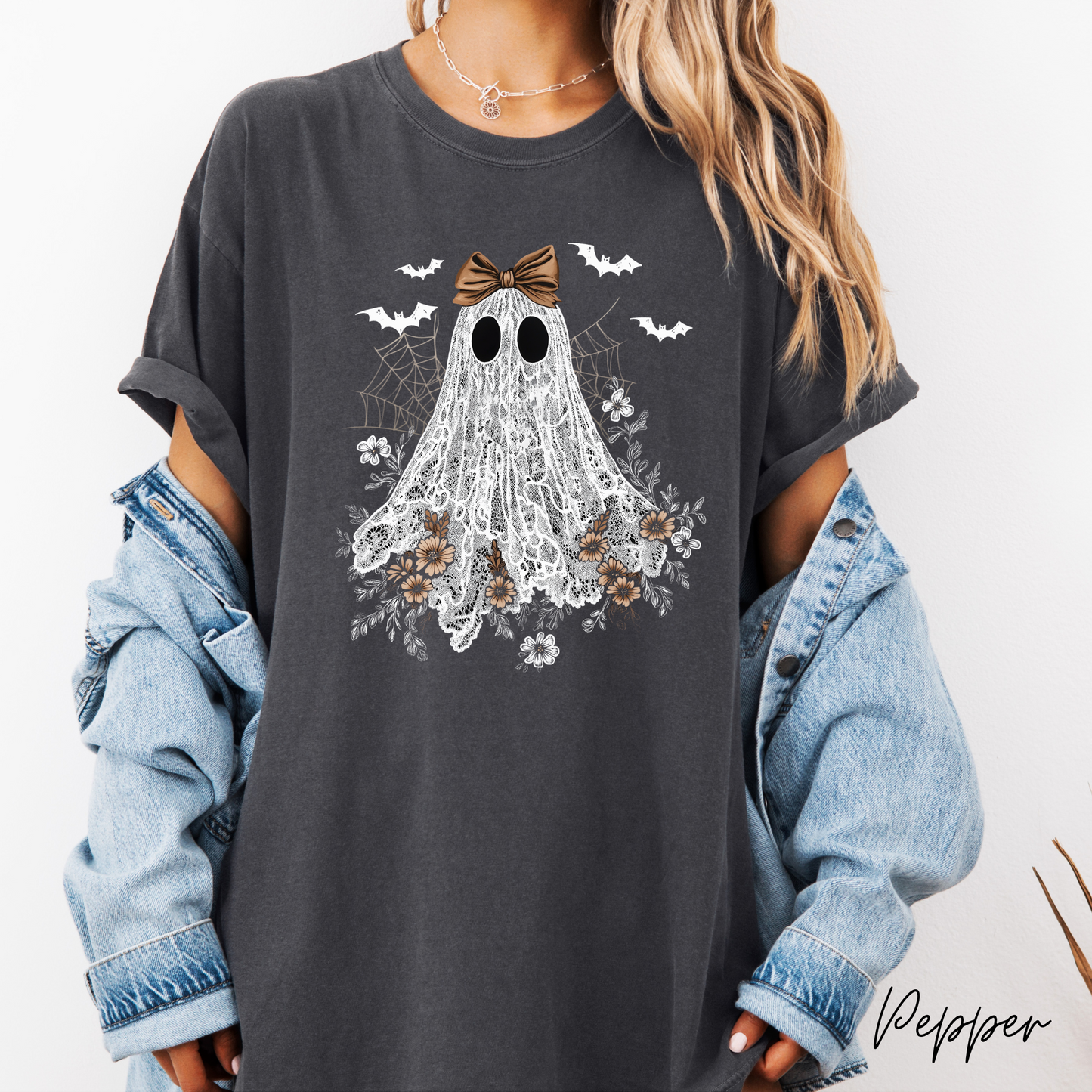 Lace Ghost Graphic T-Shirt