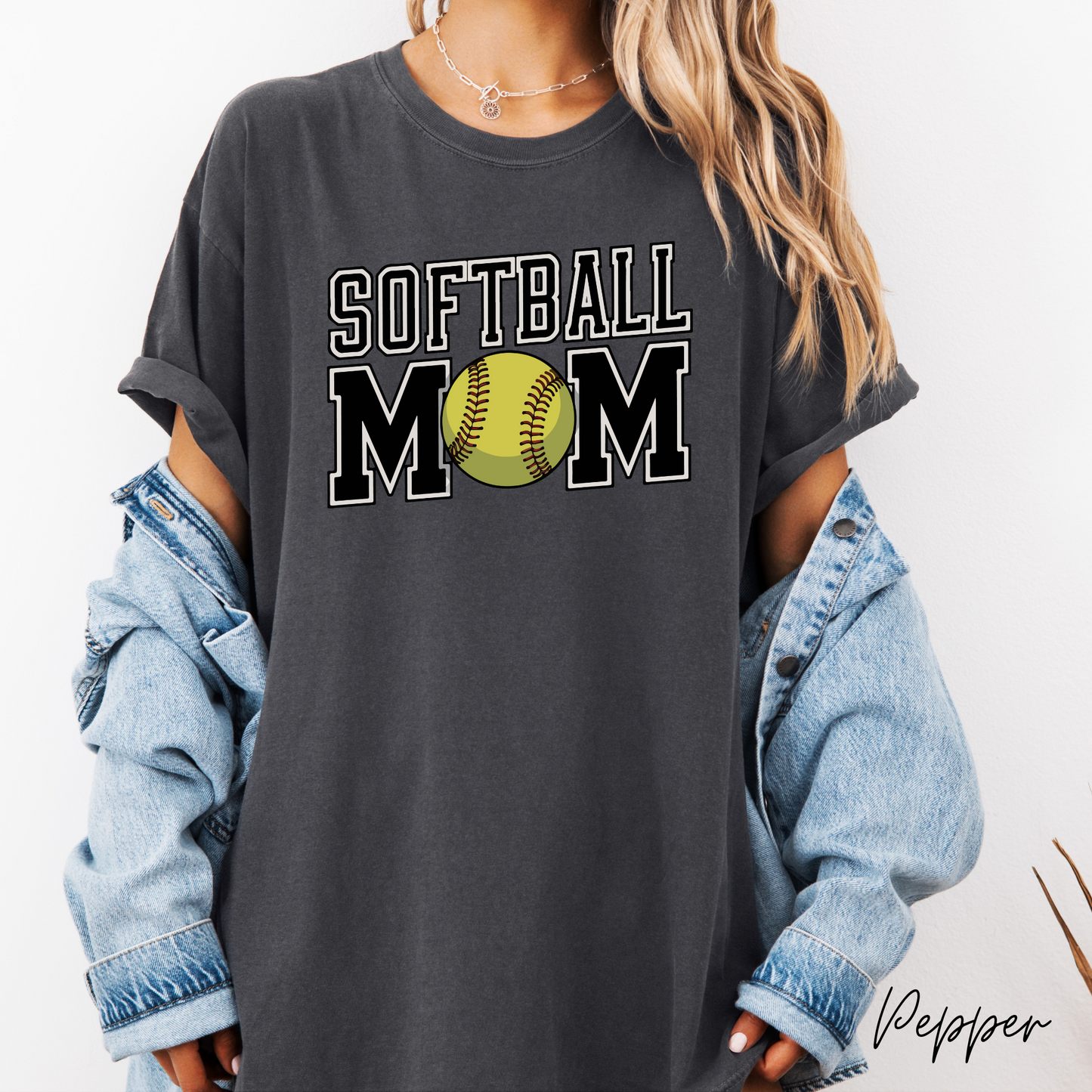 Softball Mom Graphic T-Shirt
