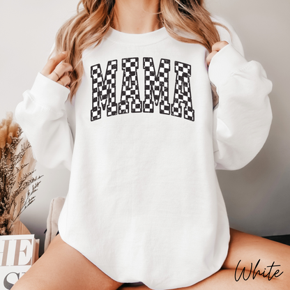 Checkered Mama Crewneck