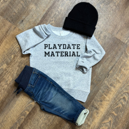 Playdate Material Toddler Crewneck