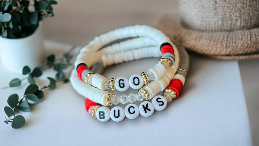 Go Bucks 3 Strand Bracelet
