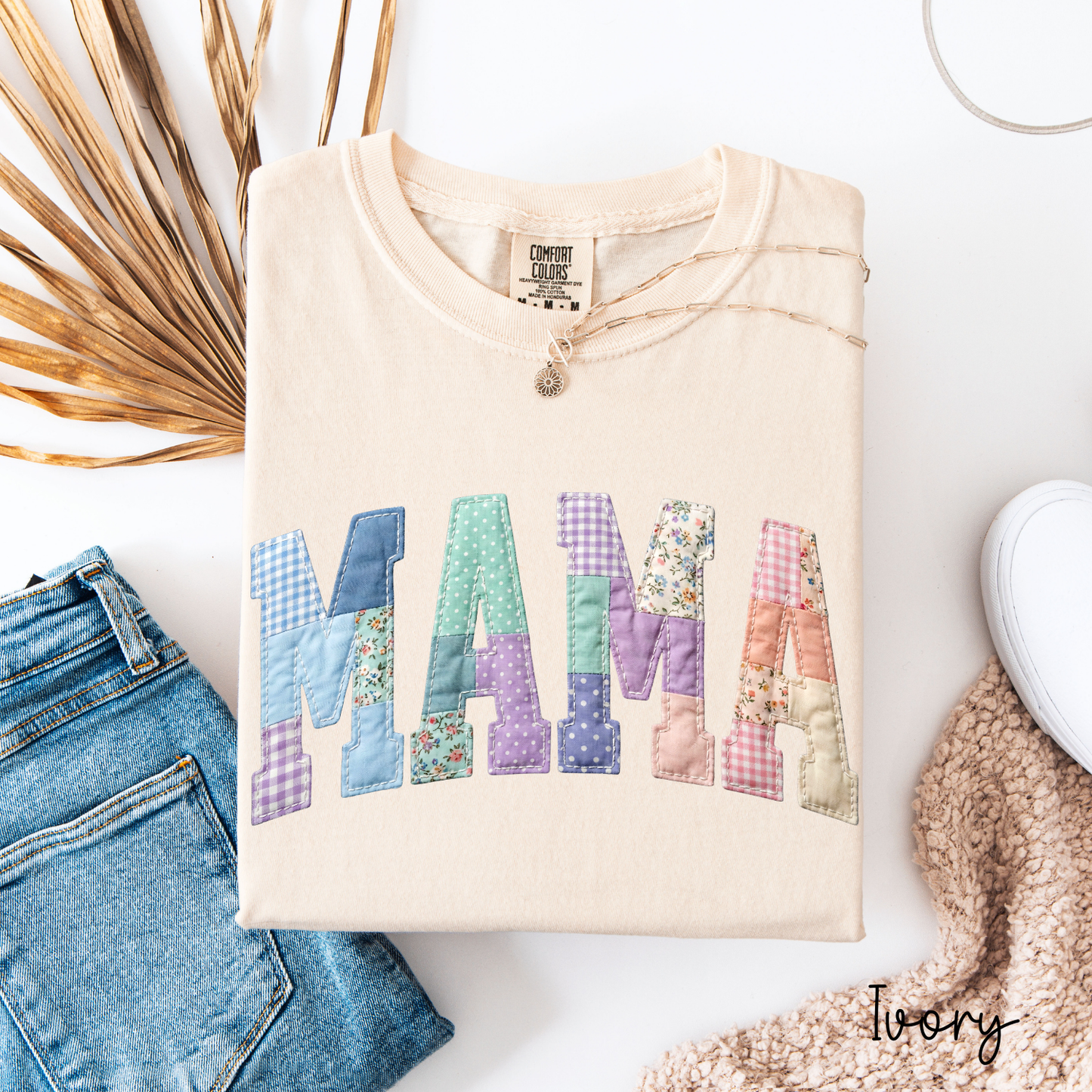 Mama "Patchwork" Graphic Tee