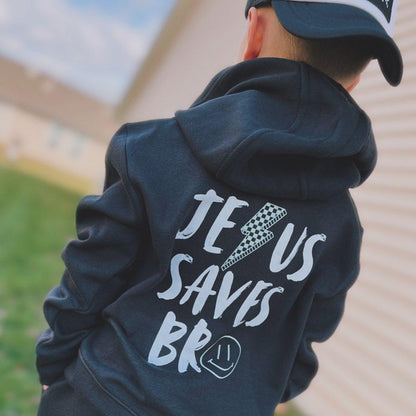 Jesus Saves Bro Youth Hooded Sweatshirt