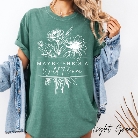 Maybe She's a Wild Flower Graphic Tee