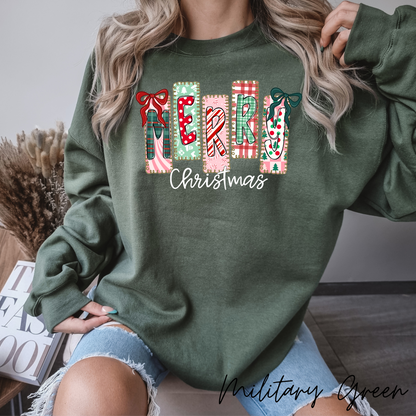 Coquette Merry Christmas Crewneck