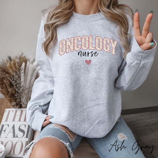 Oncology Nurse Crewneck Sweatshirt