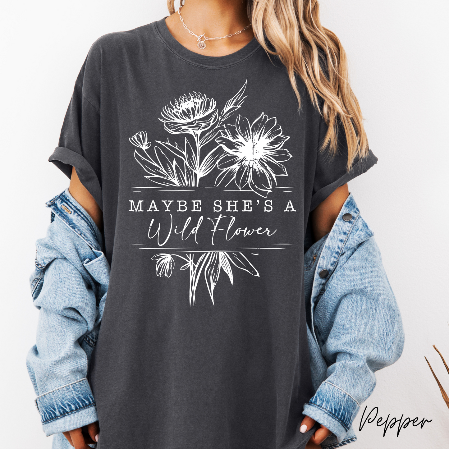 Maybe She's a Wild Flower Graphic Tee