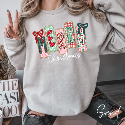 Coquette Merry Christmas Crewneck