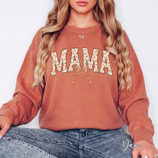 Fall Floral Mama Crewneck